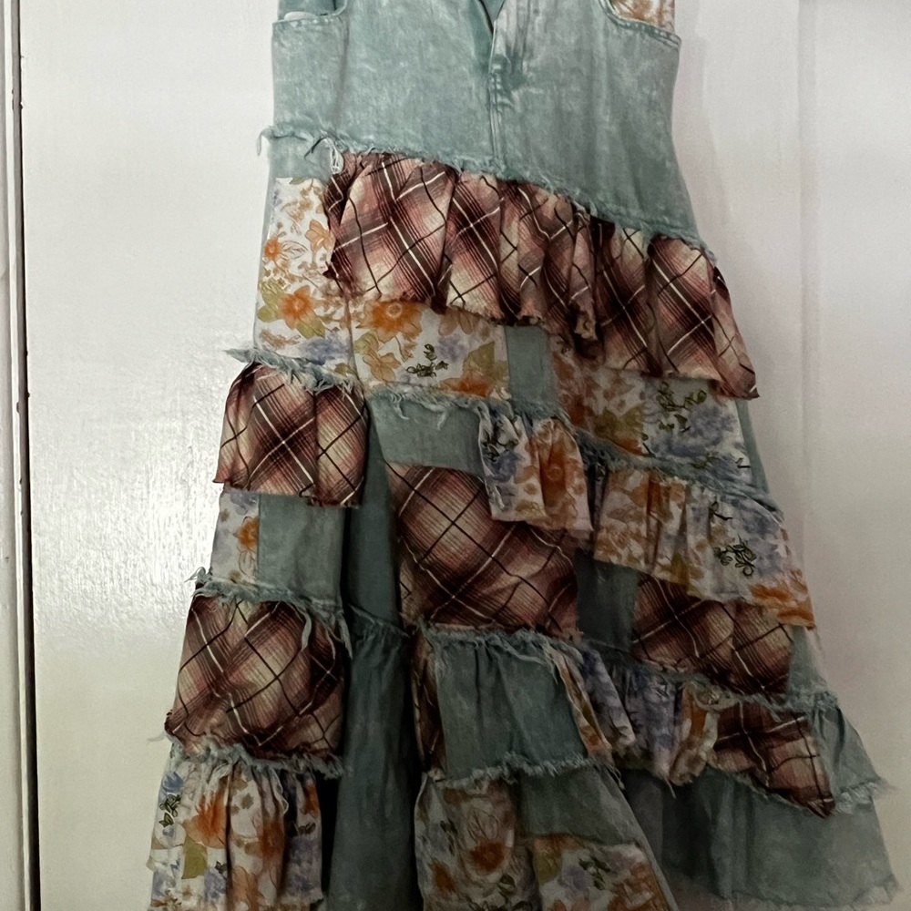 Oli & Hali Asymmetrical Blue Skirt